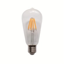 led filament ziarovka e27 st64 6w