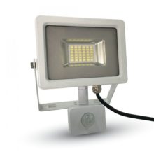 biely smd led reflektor 20w s pohybovym senzorom