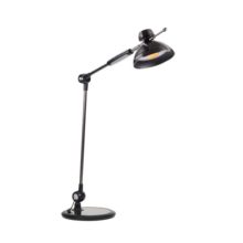 cierno-strieborna stmievatelna stolná LED lampa 10w s infra spinanim