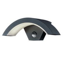 antracitove nastenne led svietidlo s pohybovym senzorom 6,5w ip54