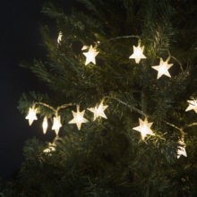 vianocna led retaz na 230v hviezdy