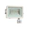 biely led reflektor s pohybovym senzorom 20w