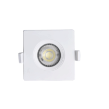 biele zapustene hranate bodove led svietidlo 7w