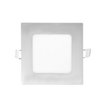 chromovy hranaty zapusteny led mini panel 6w