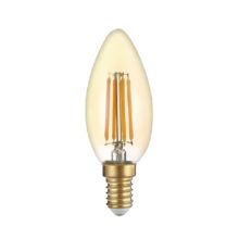 led filament ziarovka e14 c35 4w zlate sklo