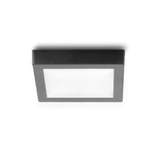 cierny hranaty led mini panel na povrch 12w