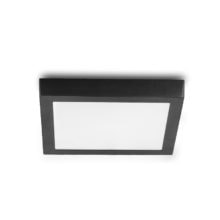 cierny hranaty led mini panel na povrch 18w
