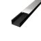 Čierny hliníkový profil MIDI DUO s mliečnym difúzorom 2m a príslušenstvom