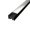 Čierny hliníkový profil MICRO PLUS s mliečnym difúzorom 2m a príslušenstvom
