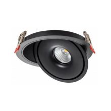 cierne okruhle pohyblive zapustene led svietidlo opto 10w cct