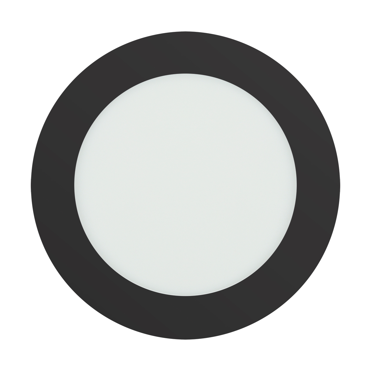 Čierne okrúhle stropné LED svietidlo IP54 WAFEL 12W CCT