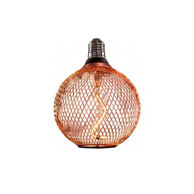 dekorativna led filament ziarovka e27 2,5w iron net iv medena