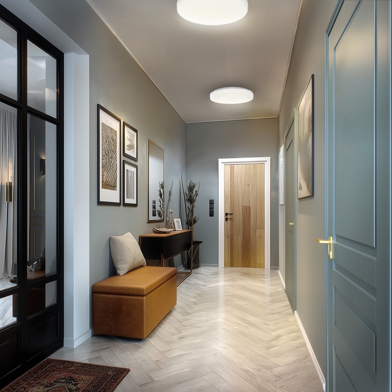Okrúhle LED svietidlo na povrch FUSION IP44 20-30-40W CCT – Obrázok 2