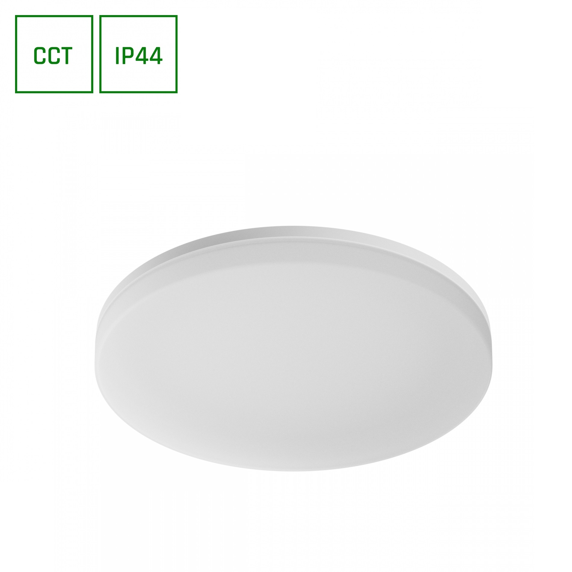 Okrúhle LED svietidlo na povrch FUSION IP44 20-30-40W CCT